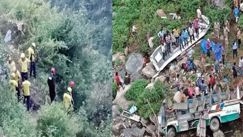 ভারতে বরযাত্রীর বাস খাদে, নিহত ২৫ ভারতে বরযাত্রীর বাস খাদে, নিহত ২৫
