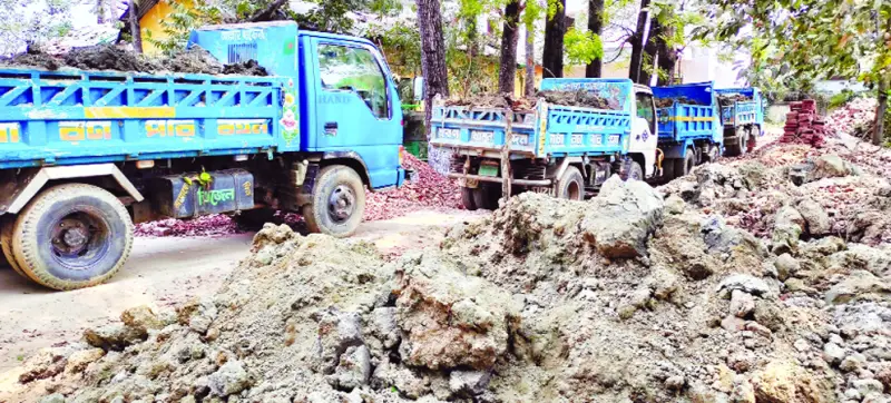 পটিয়ায় খালের মাটি লুটে নিচ্ছে প্রভাবশালী  নেতারা