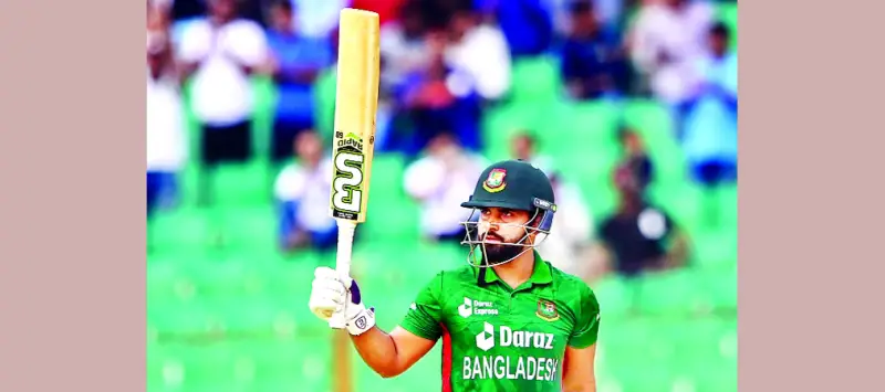 ব্যাটিং বিপর্যয়ের দিনেও লড়াকু শামীম ব্যাটিং বিপর্যয়ের দিনেও লড়াকু শামীম