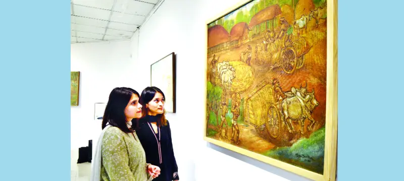 শিল্পের বৈভবে বর্ণিল জাতীয় চারুকলা প্রদর্শনী শিল্পের বৈভবে বর্ণিল জাতীয় চারুকলা প্রদর্শনী