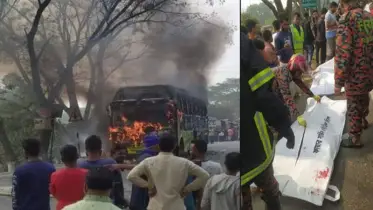 ফরিদপুরে সড়ক দুর্ঘটনায় বাবা-মেয়েসহ নিহত ৩