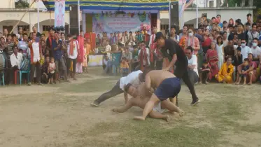 ত্রিপুরাদের বৈসু উপলক্ষে মর্মসিংহ বলী খেলা 
