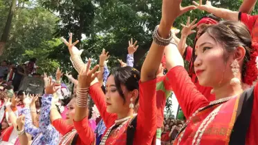 ত্রিপুরাদের ঐতিহ্যবাহী ‘গরয়া’ নৃত্যে এখন উৎসবমূখর পাহাড়