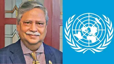সাহাবুদ্দিনকে জাতিসংঘ বাংলাদেশ কার্যালয়ের অভিনন্দন