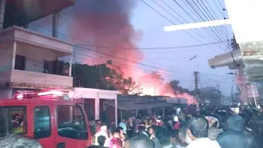গফরগাঁওয়ে বাজারে ভয়াবহ অগ্নিকাণ্ড, নিহত ১