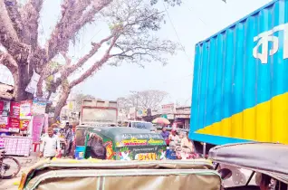 যানজটে নাকাল চাটখিল পৌরবাসী