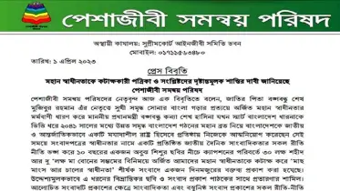 প্রথম আলোর ঘটনায় শাস্তি দাবি পেশাজীবি সমন্বয় পরিষদের
