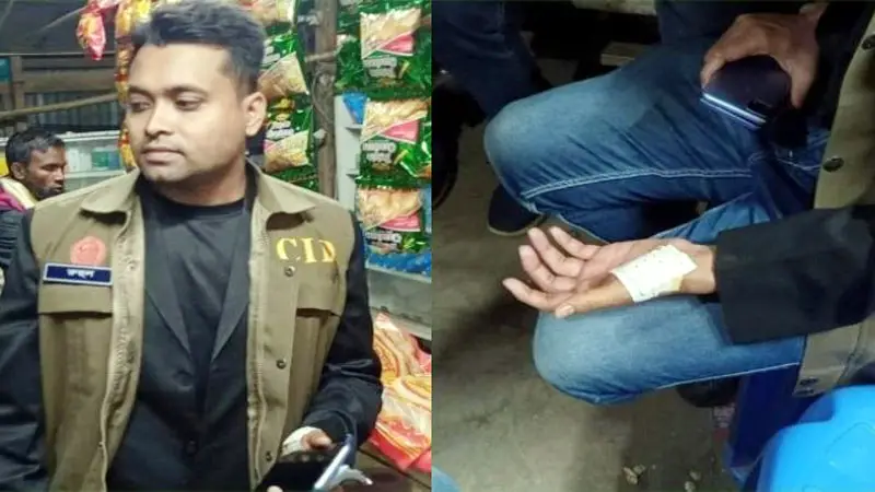 সিআইডি পুলিশের সাথে আসামির স্বজনদের হাতাহাতি, আহত দুই পুলিশ সিআইডি পুলিশের সাথে আসামির স্বজনদের হাতাহাতি, আহত দুই পুলিশ