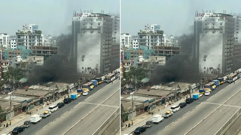 উত্তরায় মার্কেটে আগুন, নিয়ন্ত্রণে ৩ ইউনিট