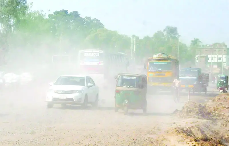 ধূলি দূষণের প্রভাবে যাপিত জীবনে ব্যত্যয়