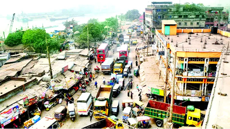 ঢাকা-পাগলা-নারায়ণগঞ্জ পুরাতন সড়কে নিত্য যানজট