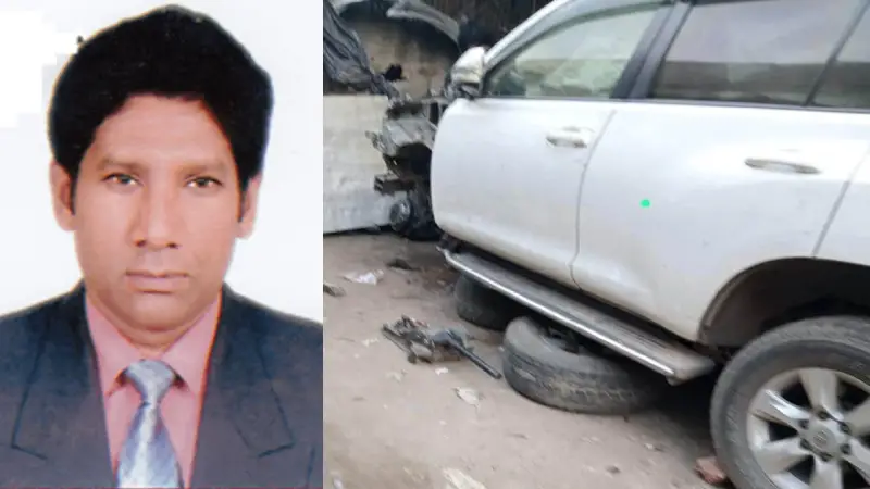 সরকারি বিলাস বহুল গাড়ি দুর্ঘটনার পর লুকোচুরি পরিবার পরিকল্পনা কর্মকর্তার সরকারি বিলাস বহুল গাড়ি দুর্ঘটনার পর লুকোচুরি পরিবার পরিকল্পনা কর্মকর্তার