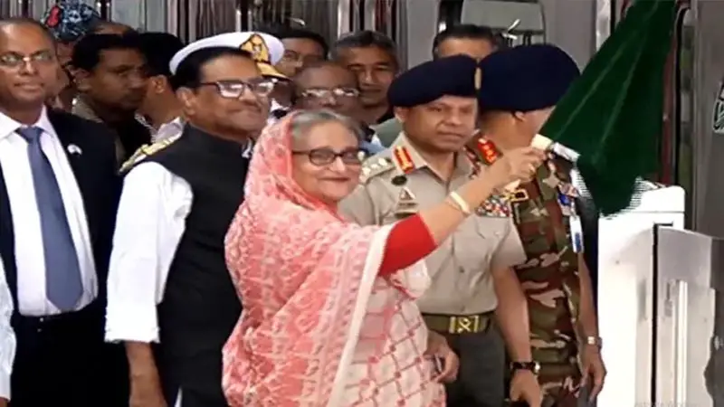 আগারগাঁও-মতিঝিল: মেট্রোরেল উদ্বোধন করলেন প্রধানমন্ত্রী আগারগাঁও-মতিঝিল: মেট্রোরেল উদ্বোধন করলেন প্রধানমন্ত্রী