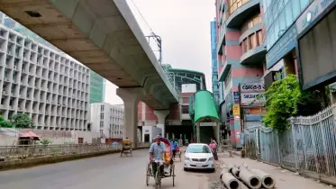 মতিঝিল অংশে মেট্রোরেলের কাজ দ্রুত এগোচ্ছে