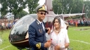 বাবা-মায়ের স্বপ্নপূরণে হেলিকপ্টারে চড়ে বিয়ে