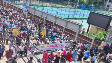 তত্বাবধায়ক সরকারের দাবীতে চুয়াডাঙ্গা জেলা বিএনপির পদযাত্রা