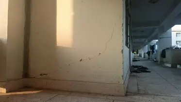 ভূমিকম্পে কুবির বিভিন্ন ভবনে ফাটল
