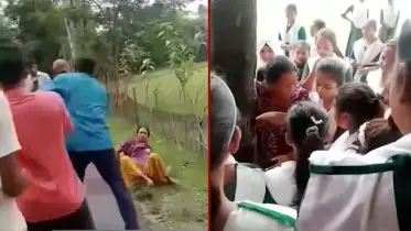 গৃহবধূকে স্কুল আঙ্গিনায় বেঁধে রাখলেন প্রধান শিক্ষক, অত:পর...