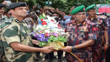 বিজিবি মহাপরিচাল কুমিল্লা-ফেনী সীমান্ত পরিদর্শন 