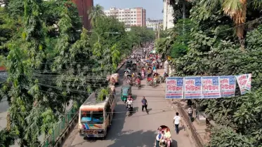 তিন দিনের অবরোধের প্রথম দিনের রাজধানীর চিত্র
