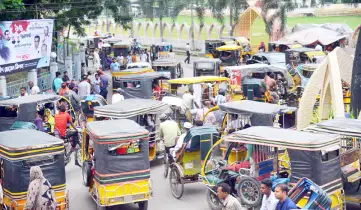 যানজটে নাকাল পৌরবাসী