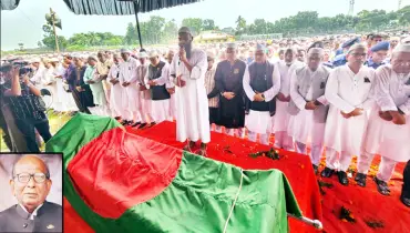 নাটোরে বীর মুক্তিযোদ্ধা এমপি কুদ্দুসের  দাফন