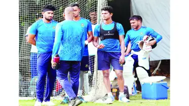 ফুরফুরে মেজাজে টাইগারদের অনুশীলন 