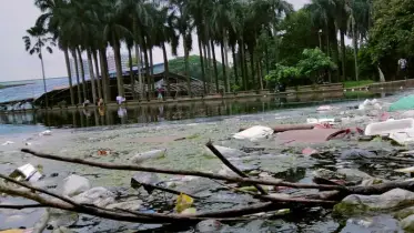 দৃষ্টিনন্দন কৃত্রিম লেকটির বেহাল দশা