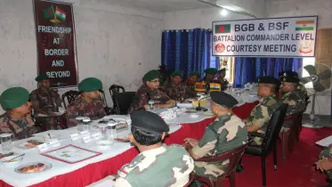 বিজিবি ও বিএস এফ এর ব্যাটালিয়ন কমান্ডার পর্যায়ে পতাকা বৈঠক