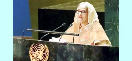 জাতিসংঘে প্রধানমন্ত্রী  নারী নেতৃত্ব - জলবায়ু ঝুঁকি