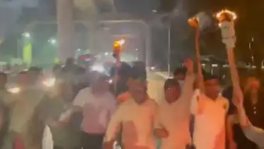 রিজভীর নেতৃত্বে মশাল মিছিল