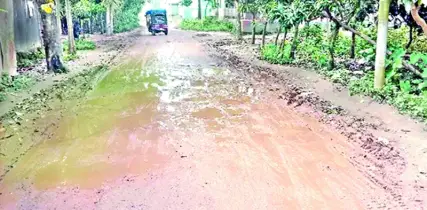 মধুপুরে চলাচল অযোগ্য সড়ক