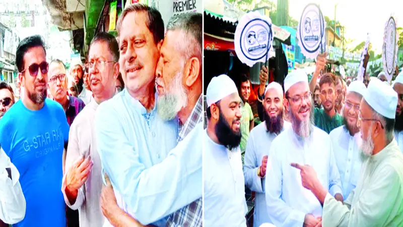 প্রচণ্ড গরম উপেক্ষা করে বরিশালে গণসংযোগ প্রচণ্ড গরম উপেক্ষা করে বরিশালে গণসংযোগ