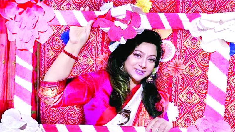 বৈশাখী সাজে শাবনূর বৈশাখী সাজে শাবনূর