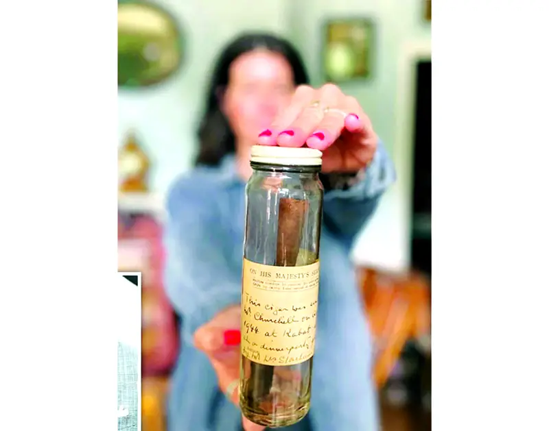 চার্চিলের সিগার নিলামে চার্চিলের সিগার নিলামে