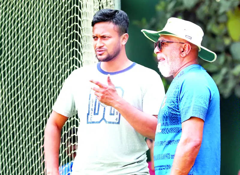 অনুশীলন শুরু সাকিবের অনুশীলন শুরু সাকিবের