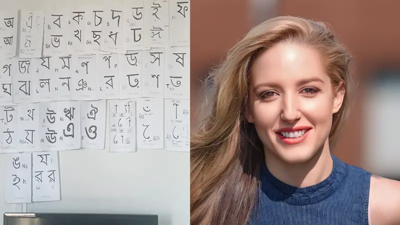 অ, আ লিখে বাংলা শিখছেন শাকিব খানের নায়িকা অ, আ লিখে বাংলা শিখছেন শাকিব খানের নায়িকা