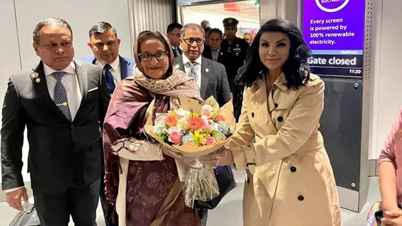 ওয়াশিংটন ডিসি থেকে লন্ডনে পৌঁছেছেন প্রধানমন্ত্রী ওয়াশিংটন ডিসি থেকে লন্ডনে পৌঁছেছেন প্রধানমন্ত্রী
