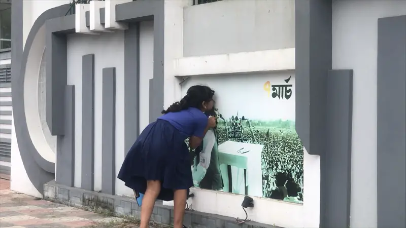 বঙ্গবন্ধুর প্রতি নিষ্পাপ শিশু সায়মার অকৃত্রিম ভালোবাসার নিদর্শন