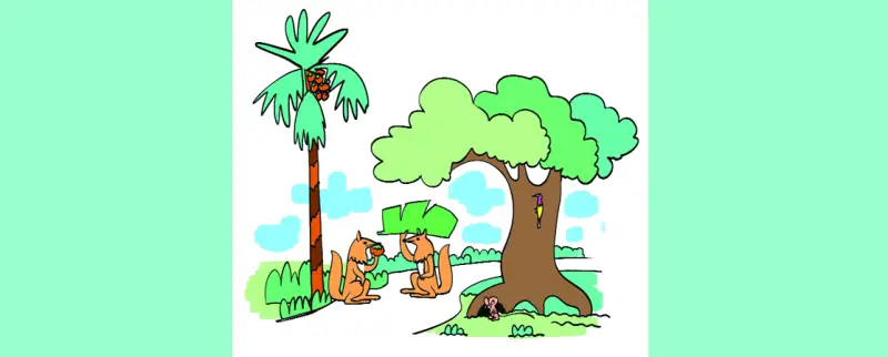 শেয়াল  মরে  তালের  গন্ধে