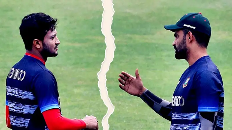 তামিমের আচরণ বাচ্চাদের মতো: সাকিব তামিমের আচরণ বাচ্চাদের মতো: সাকিব