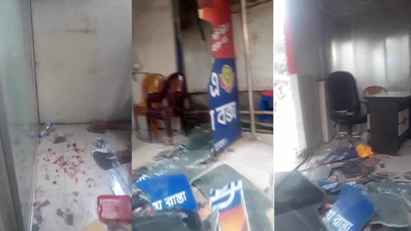রাজধানীতে পুলিশ বক্সে অটোরিকশা চালকদের হামলা রাজধানীতে পুলিশ বক্সে অটোরিকশা চালকদের হামলা