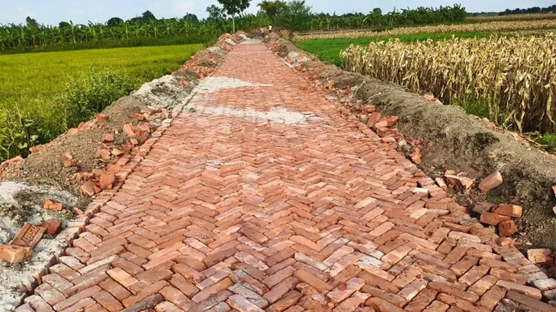 ৮০ লাখের রাস্তা, ইটই নেই টিকটাক! ৮০ লাখের রাস্তা, ইটই নেই টিকটাক!