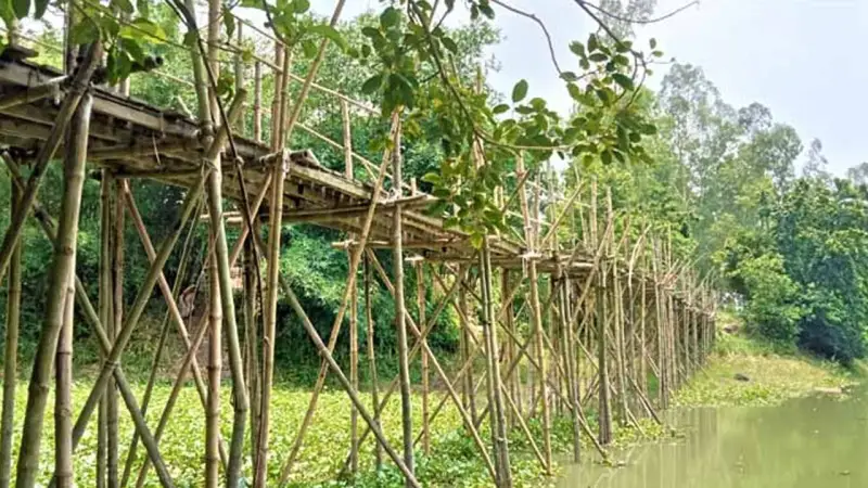 টাঙ্গাইলের নাগরপুরে চব্বিশ গ্রামের যাতায়াতের ভরসা ঝুঁকিপূর্ণ সাঁকো টাঙ্গাইলের নাগরপুরে চব্বিশ গ্রামের যাতায়াতের ভরসা ঝুঁকিপূর্ণ সাঁকো