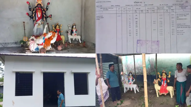 মন্দিরের জায়গায় রাস্তা নির্মাণে বাধা দেয়ায় মামলা দায়ের, ক্ষুব্ধ স্থানীয়রা