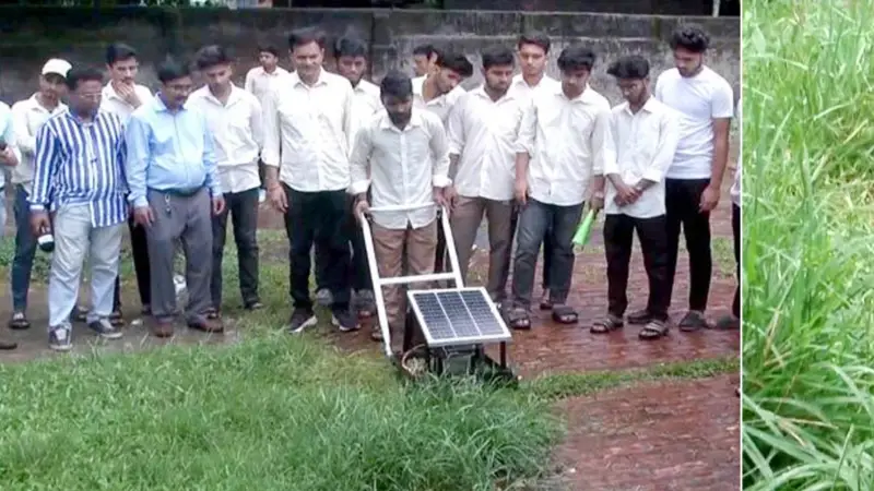 সোলারচালিত ঘাস কাটার মেশিন উদ্ভাবন সোলারচালিত ঘাস কাটার মেশিন উদ্ভাবন
