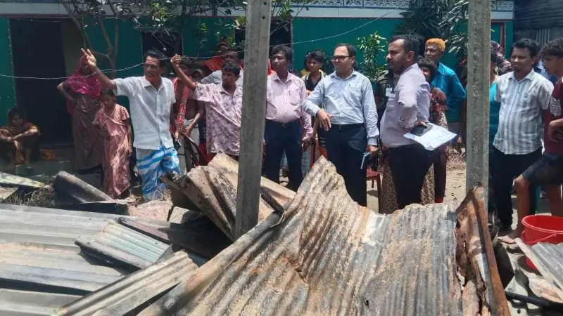 অগ্নিকাণ্ডে ৪টি ঘর পুড়ে ছাই ২০ লক্ষ টাকা ক্ষতি অগ্নিকাণ্ডে ৪টি ঘর পুড়ে ছাই ২০ লক্ষ টাকা ক্ষতি