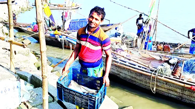 জালে মিলছে না ইলিশ জালে মিলছে না ইলিশ