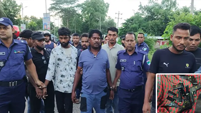বাগেরহাটে ৪ বিদেশি পিস্তলসহ আটক ১১ বাগেরহাটে ৪ বিদেশি পিস্তলসহ আটক ১১