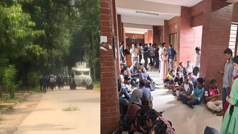 হল ছাড়ার নির্দেশে উত্তাল জাবি হল ছাড়ার নির্দেশে উত্তাল জাবি